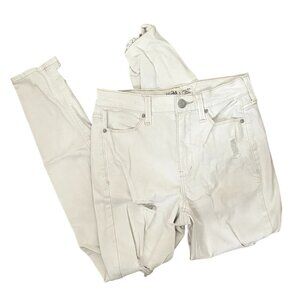 Mudd white distressed jeans casual denim pants summer style cotton pockets